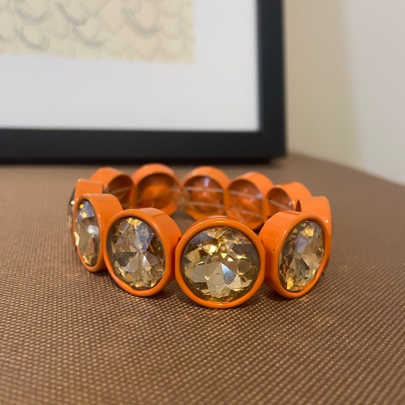 🧡 Anthropologie Chunky Orange Braclet - Picture 2 of 2